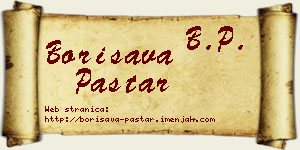 Borisava Paštar vizit kartica